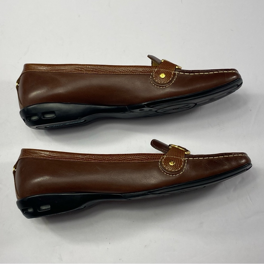COLE HAAN Tan Treva D 18574 Horse Bit Loafer Shoes Air Sole Brown Size 10 B